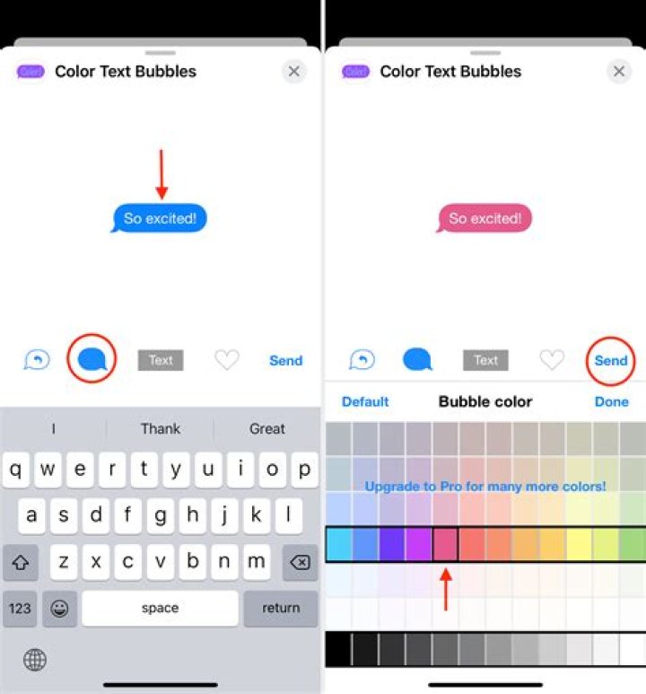 Can you change color of messages on iPhone?