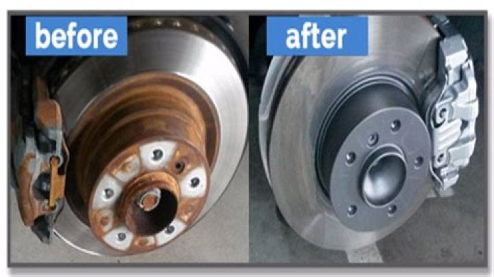 Can you clean rusty brake discs?