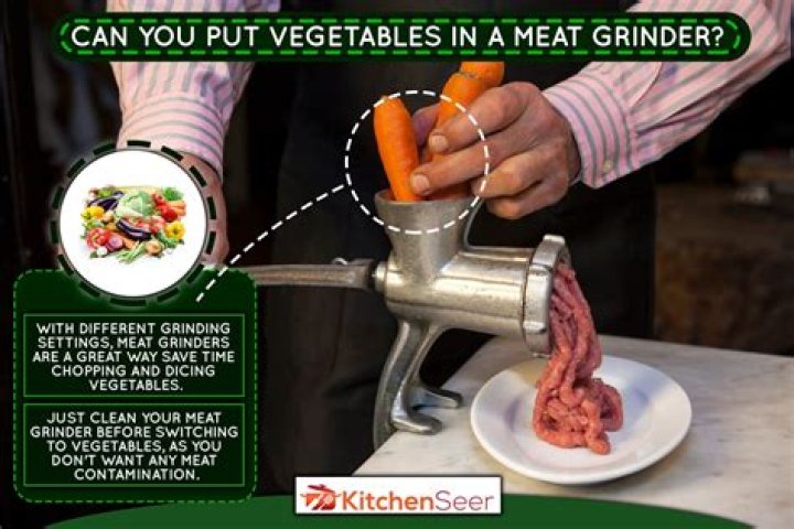 Can you grind vegetables in a meat grinder?