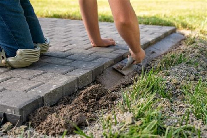 Can you sand down pavers?
