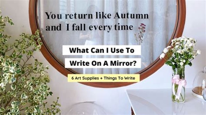 Can you use a mirror as a whiteboard?
