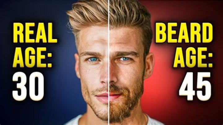 Does growing a beard make you look older?