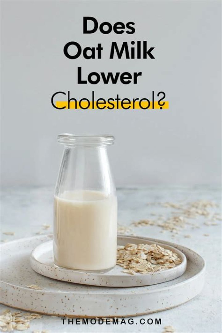 Does oat milk lower cholesterol?