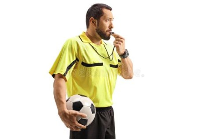 Does the referee blew the whistle when a goal is scored?