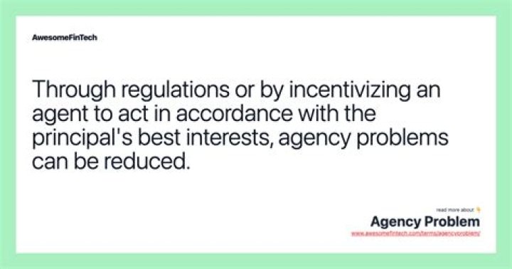 How can agency problem be reduced?
