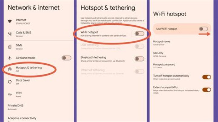 How do I add hotspot to quick settings?