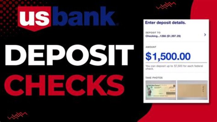 How do I deposit a check online with US Bank?