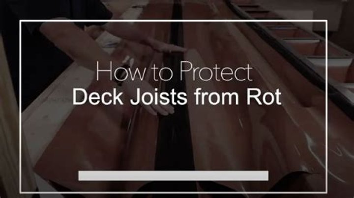 How do I keep my deck joists from rotting?