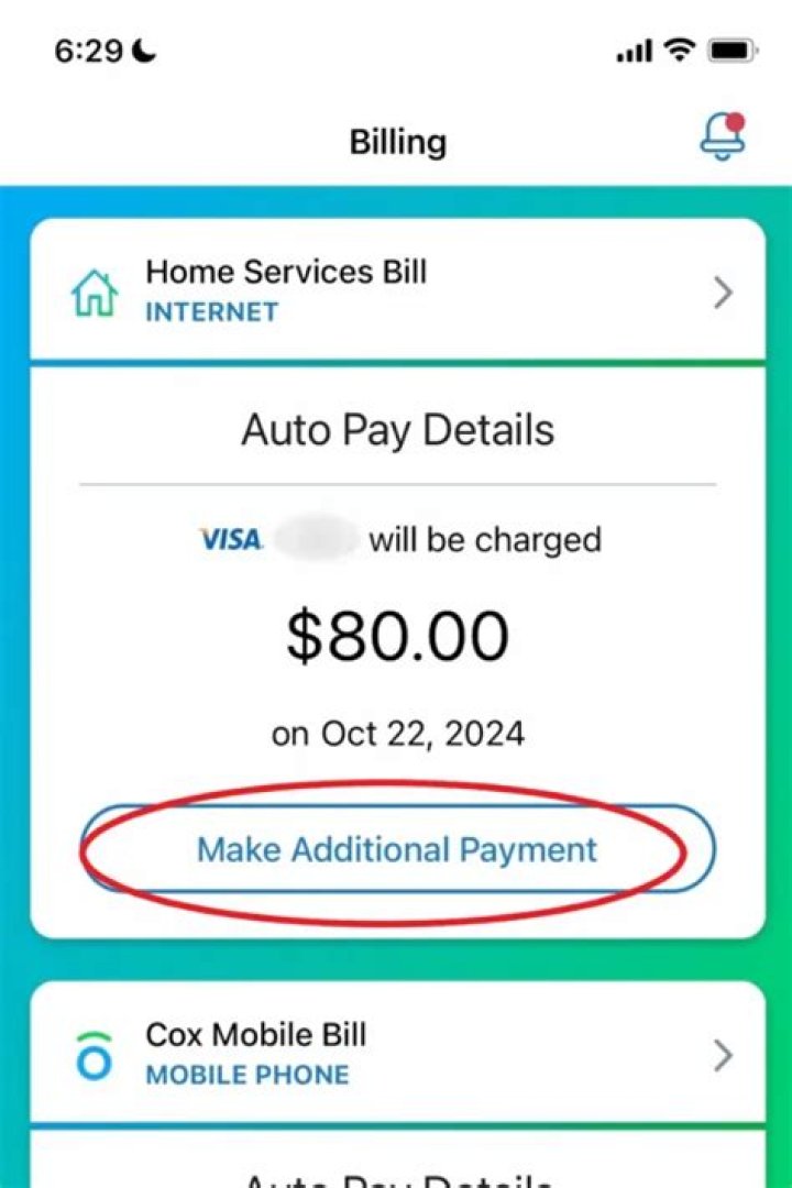 How do I pay my Cox bill by phone?