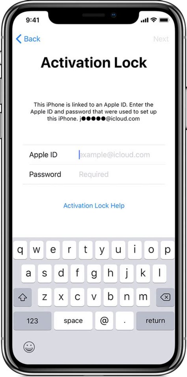 How do I turn off the activation lock on my iPhone?