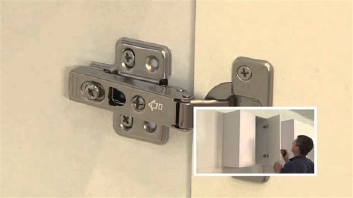 How do you adjust Kaboodle corner cabinet hinges?