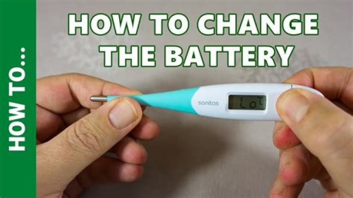 How do you change the battery in a Walgreens thermometer?