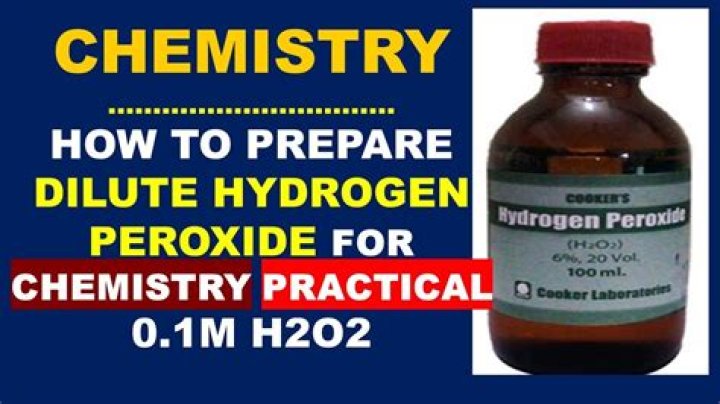 How do you dilute peroxide?