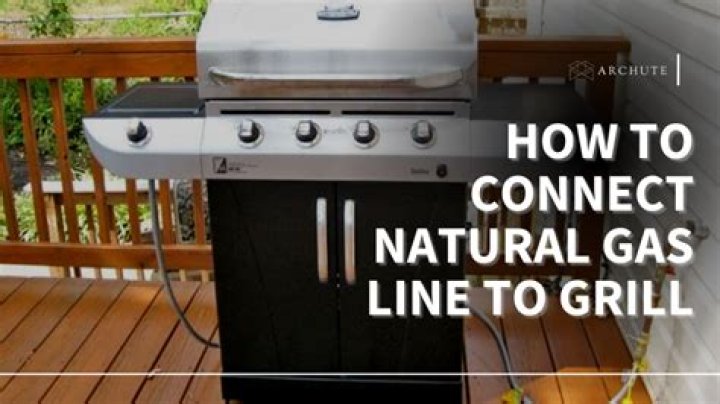 How do you disconnect a natural gas line from a BBQ?
