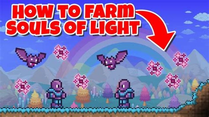 How do you farm souls of light in Terraria IOS?