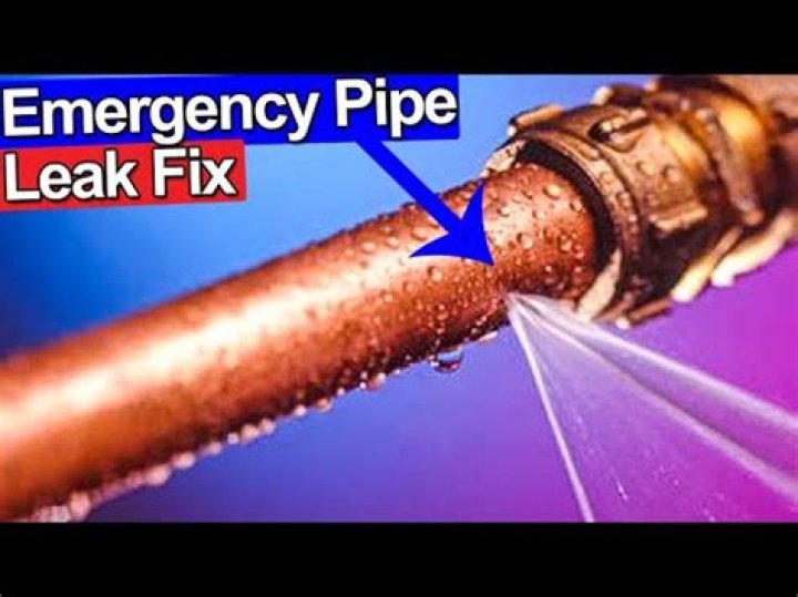 How do you fix a pinhole leak in a water pipe?