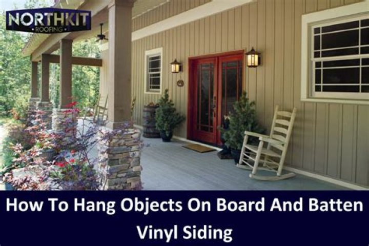 How do you hang something on vinyl siding without making a hole in it?