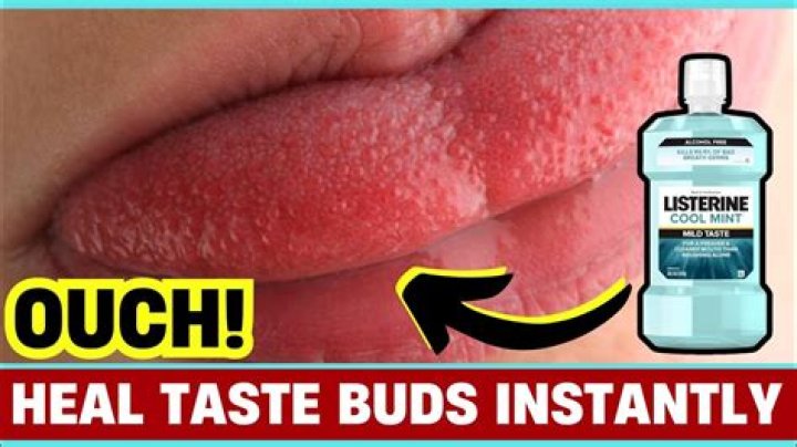 How do you heal a popped taste bud?
