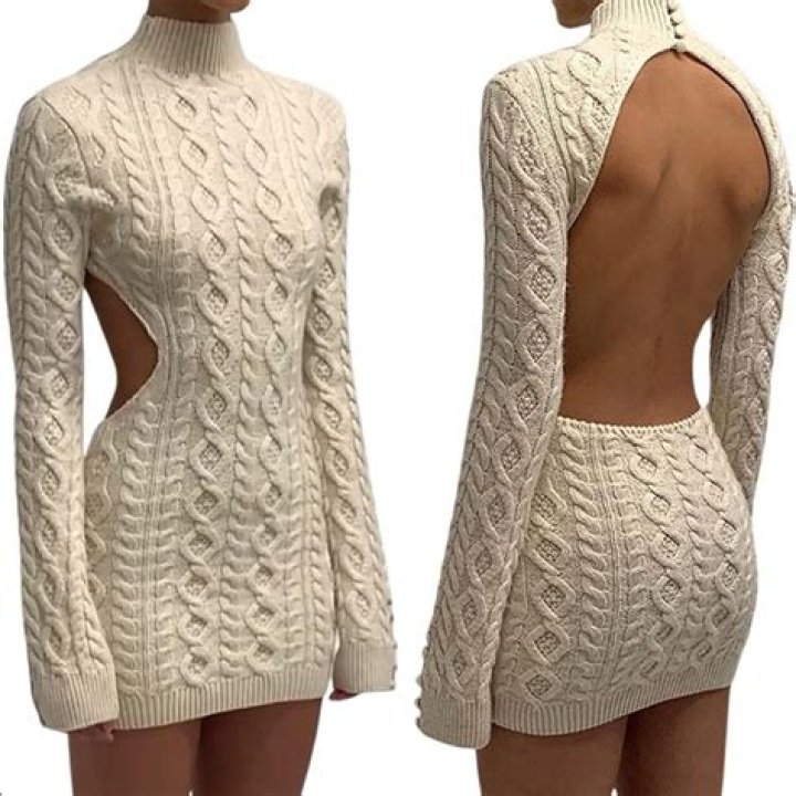 How do you make an open back sweater?