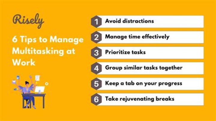 How do you manage multiple tasks?