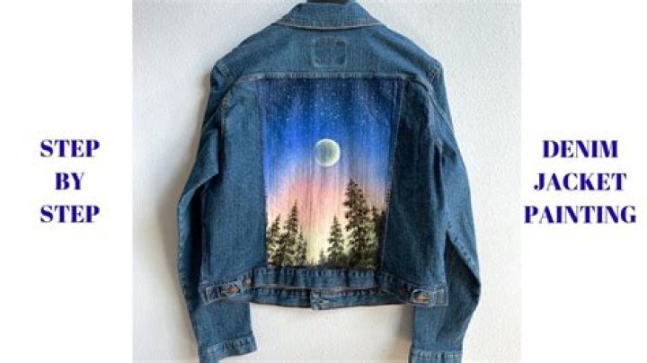 How do you paint a denim jacket?