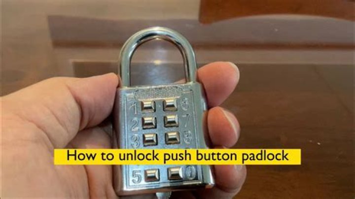 How do you put a padlock on a door?