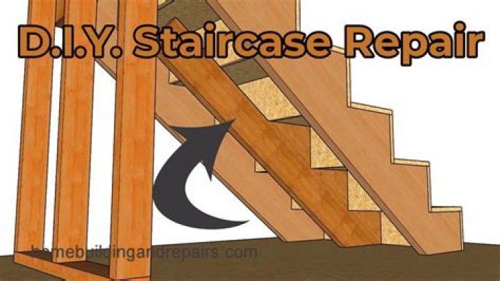 How do you repair cracked wood stair treads?