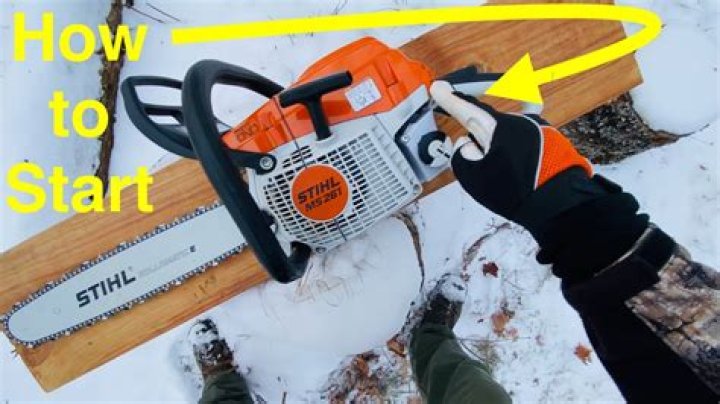 How do you start a Stihl ht101?