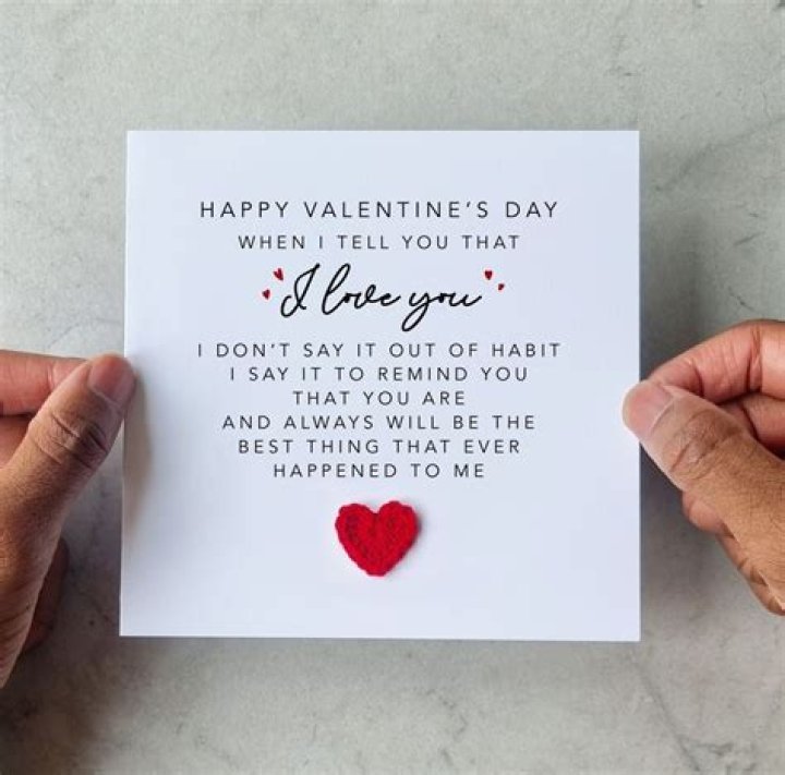 How do you start a Valentines card?