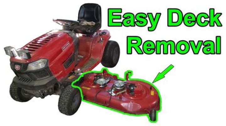 How do you take a mower deck off a Kubota?