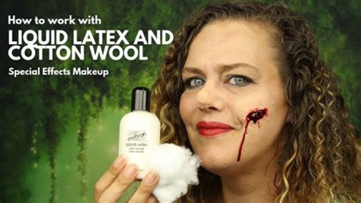 How do you use liquid latex Halloween makeup?
