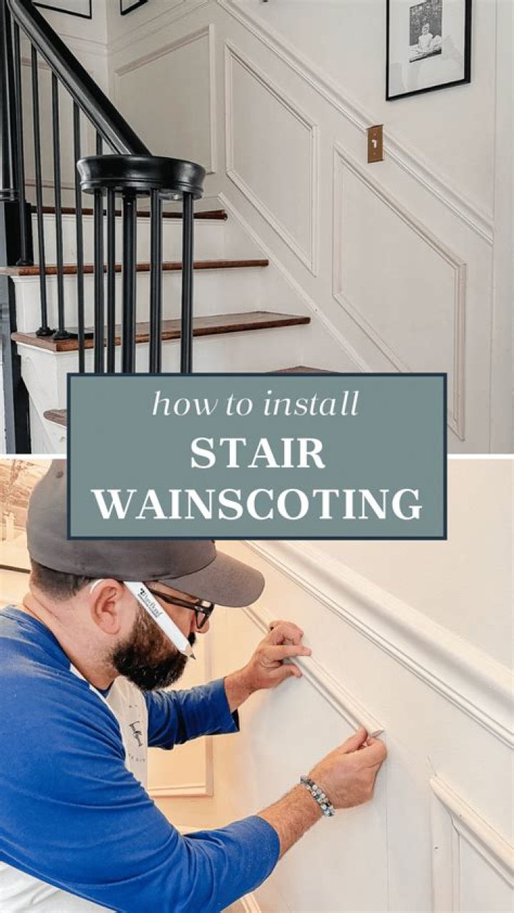 How do you wainscoting a wall?