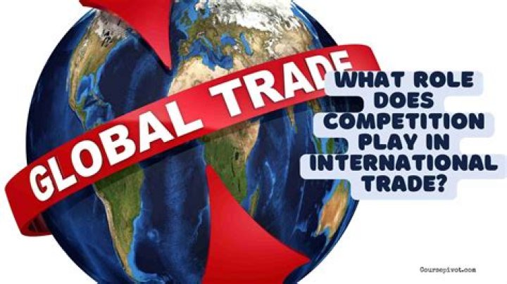 How does international trade affect competition?
