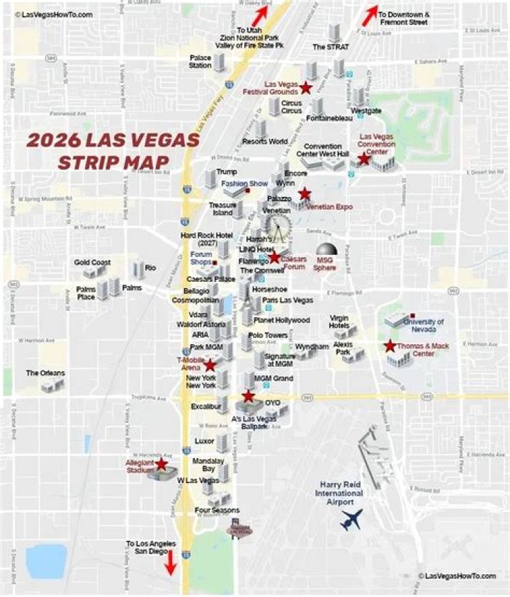 How far is Las Vegas from the California state line?