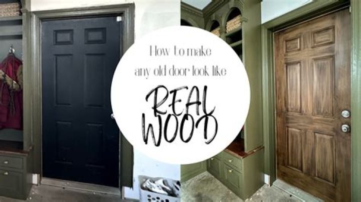 How is a solid wood door made?