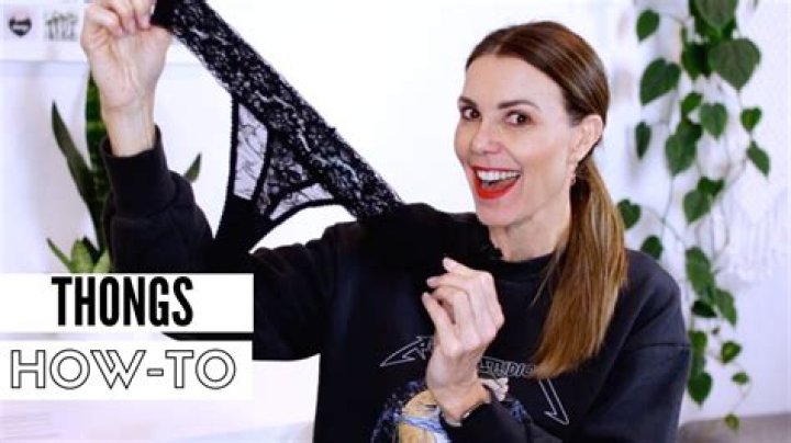 How is a thong supposed to be worn?
