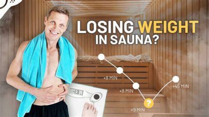 How much water weight can be lost in a sauna?