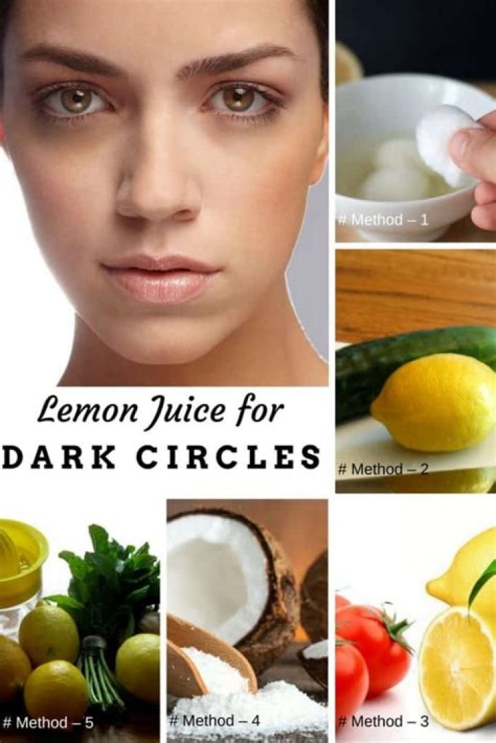 Is lemon good for dark circles?