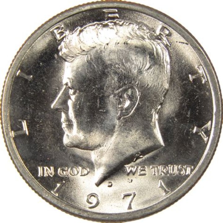 Is there any silver in a 1971 half dollar?