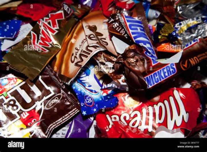 What are candy bar wrappers made of?