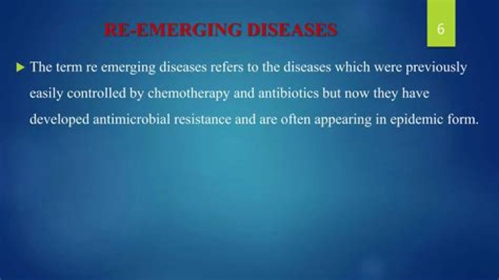What are examples of emerging and reemerging diseases?