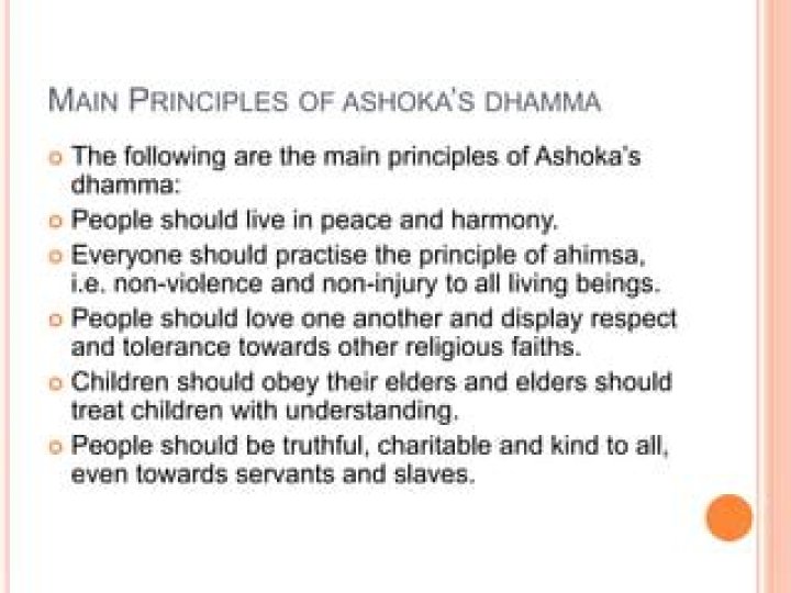 What are the basic principle of Ashoka Dhamma?