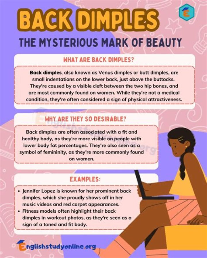 What causes dimples on the buttocks?