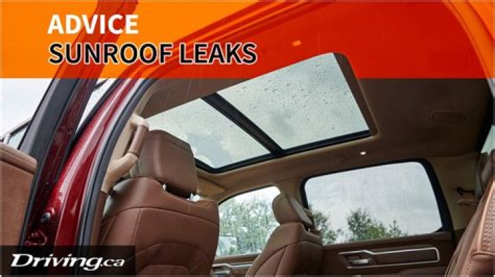 What causes sunroof to leak?