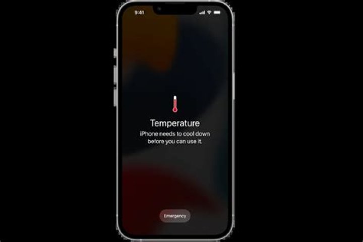 What do you do when your iPhone says temperature?