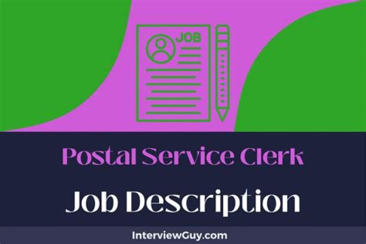 What does a Postal Service clerk do?