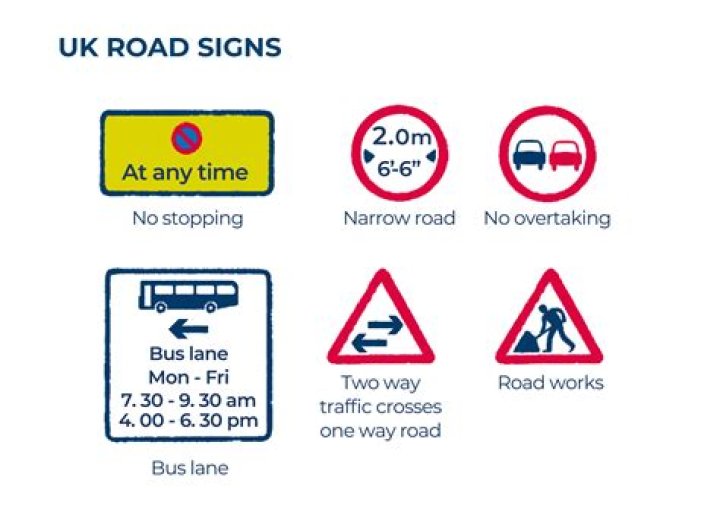 What does a rectangular road sign mean?