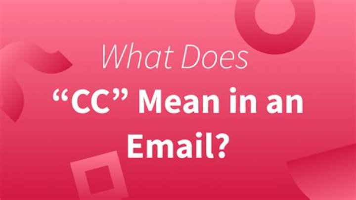 What does CC in a letter mean?