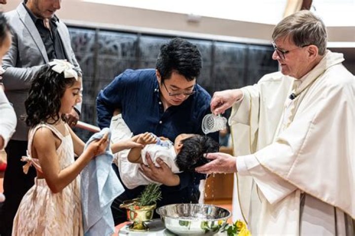 What happens at a christening ceremony?
