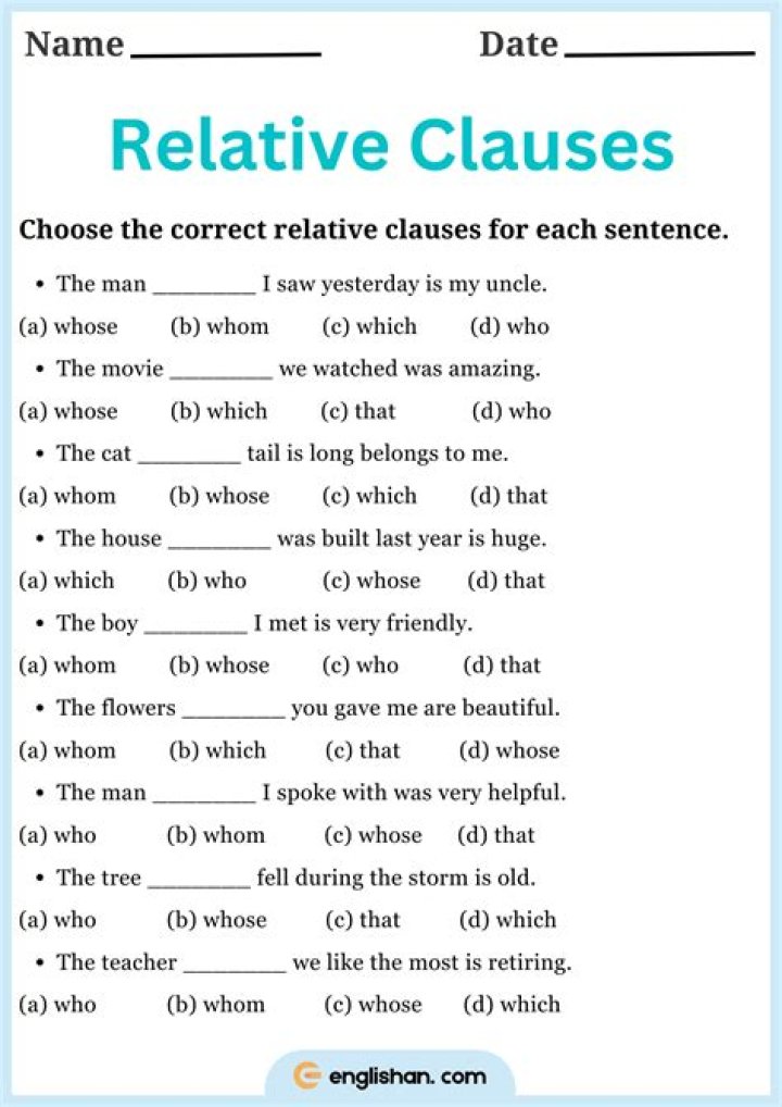 What is a sentence for relative?